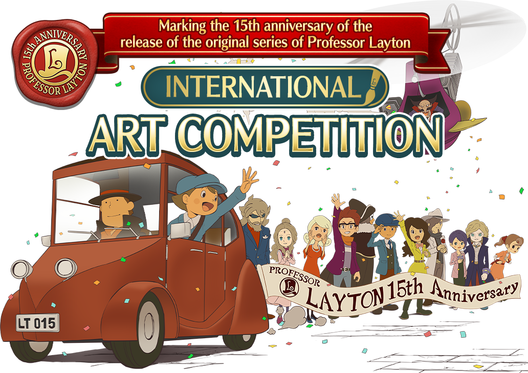 Marking the 15th anniversary of the release of the original series of Professor Layton INTERNATIONAL ART COMPETITION